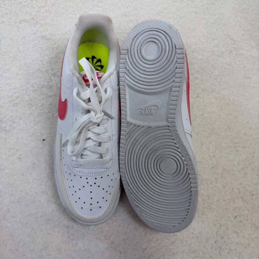 Nike Court Vision Low White Sea Coral Women's Size 8.5